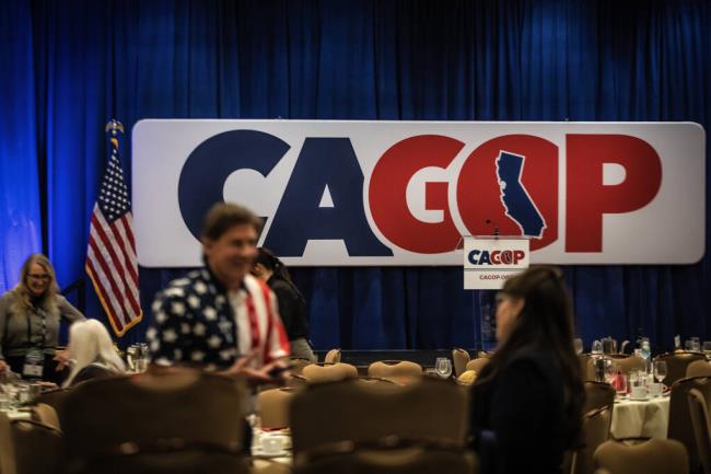 The California Republican Party Co<em></em>nvention in Sacramento on March 11, 2023. Photo by Rahul Lal, CalMatters